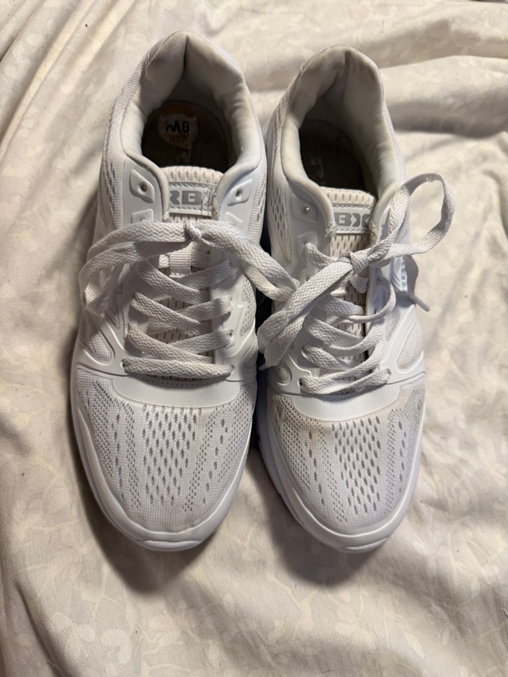 Women’s White Breathable Lace-Up Sneakers